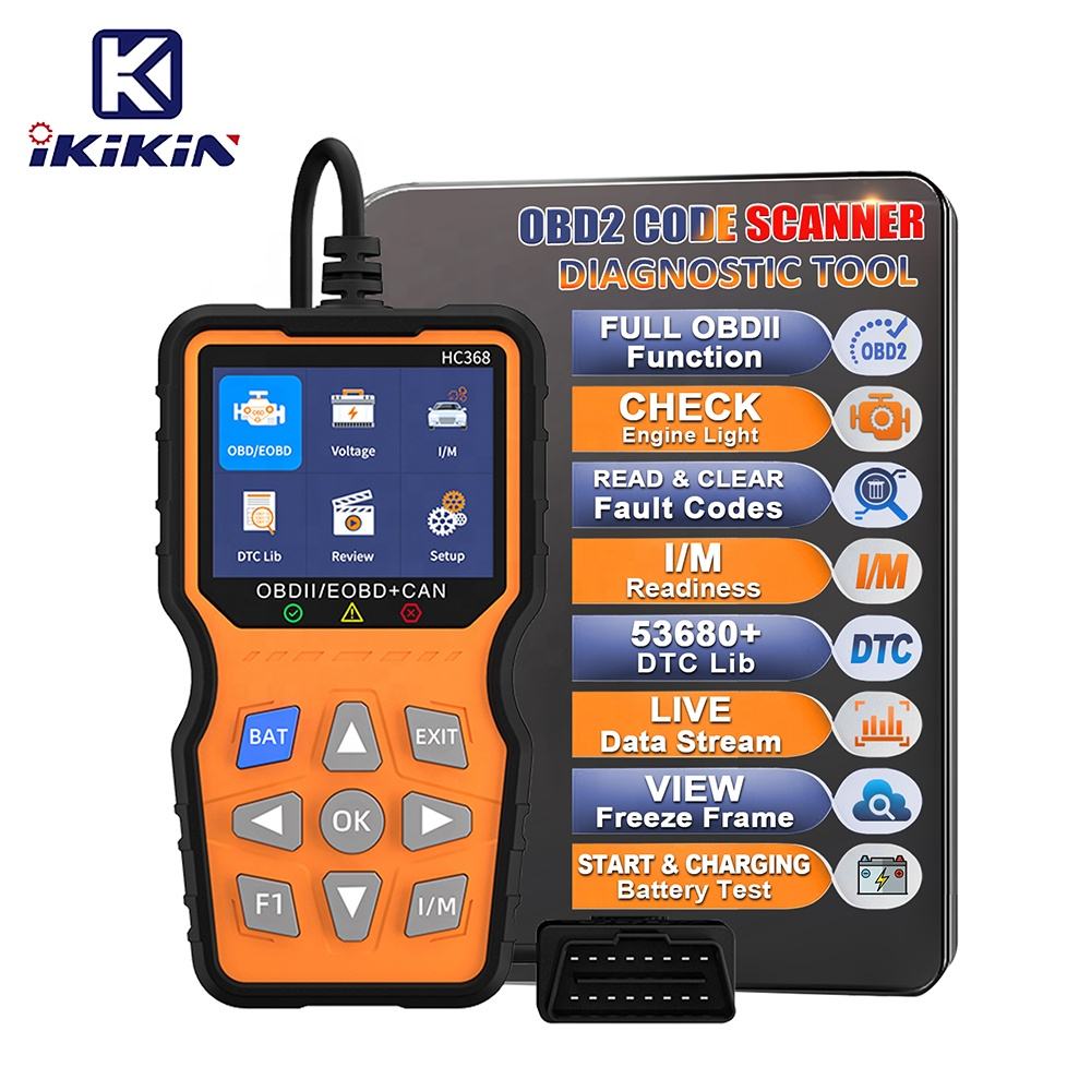 Multi-language OBDII/EOBD Car Scanner HC368 OBD2 Engine Detector Code Reading Fault Analyzer Automotive Diagnostic Tools