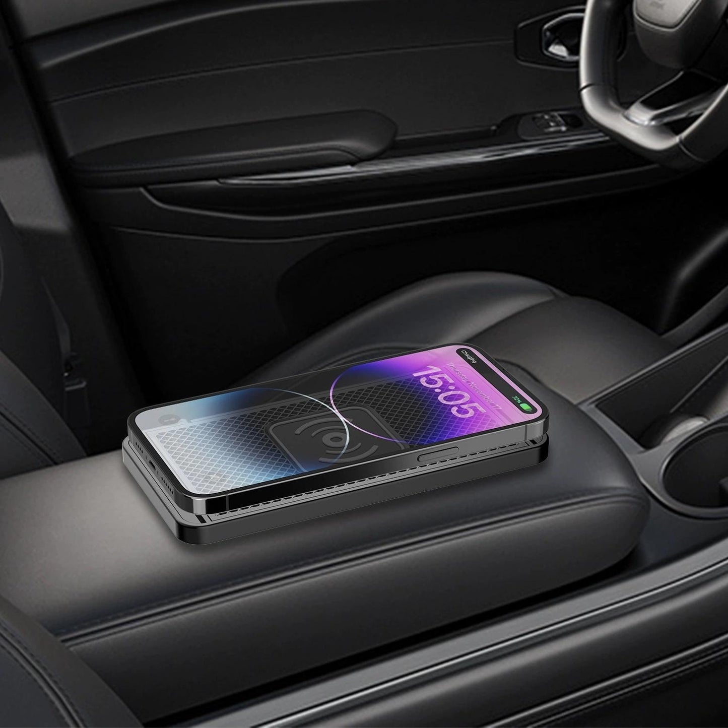 Vehicle-mounted Wireless Charger Modification with Added Cuttable Function Applicable to Mercedes-Benz, BMW, Audi, Toyota, Honda, Volkswagen, and Apple