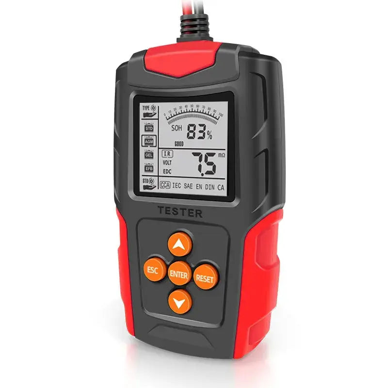 Podofo New Hot Sale Car Battery Tester 12V 24V DC Charger Analyzer Capacity Load Tester Cranking System Test