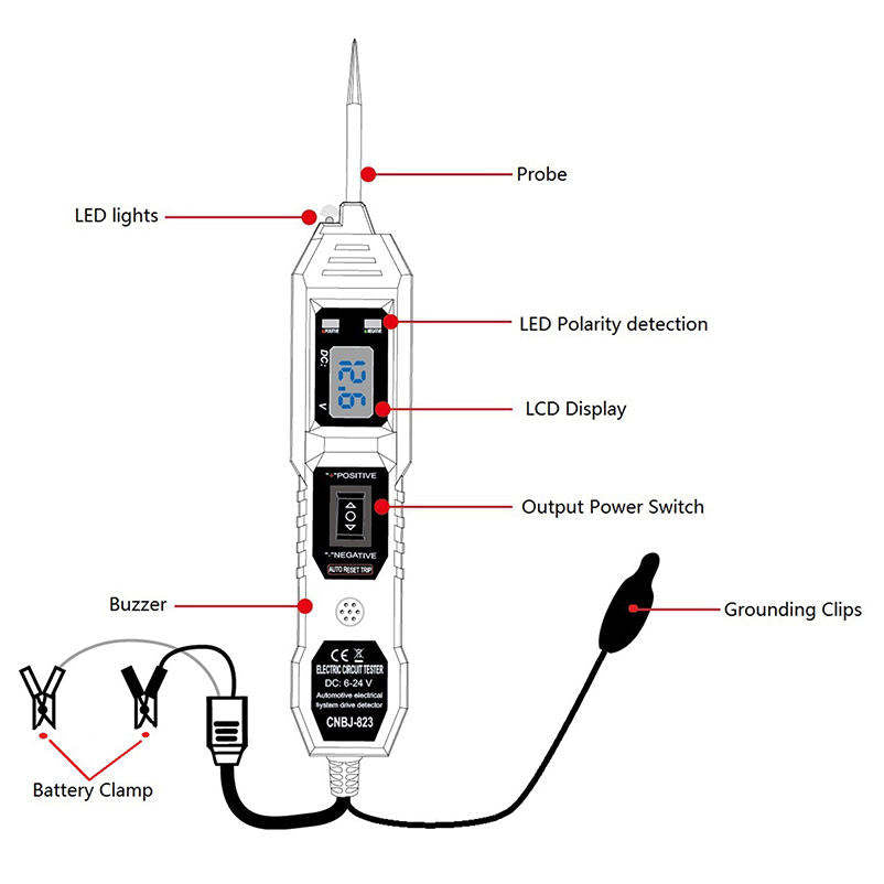 Automobile Diagnostic Tools Electric Circuit Tester Car Power Circuit Probe Kit Driver Tester