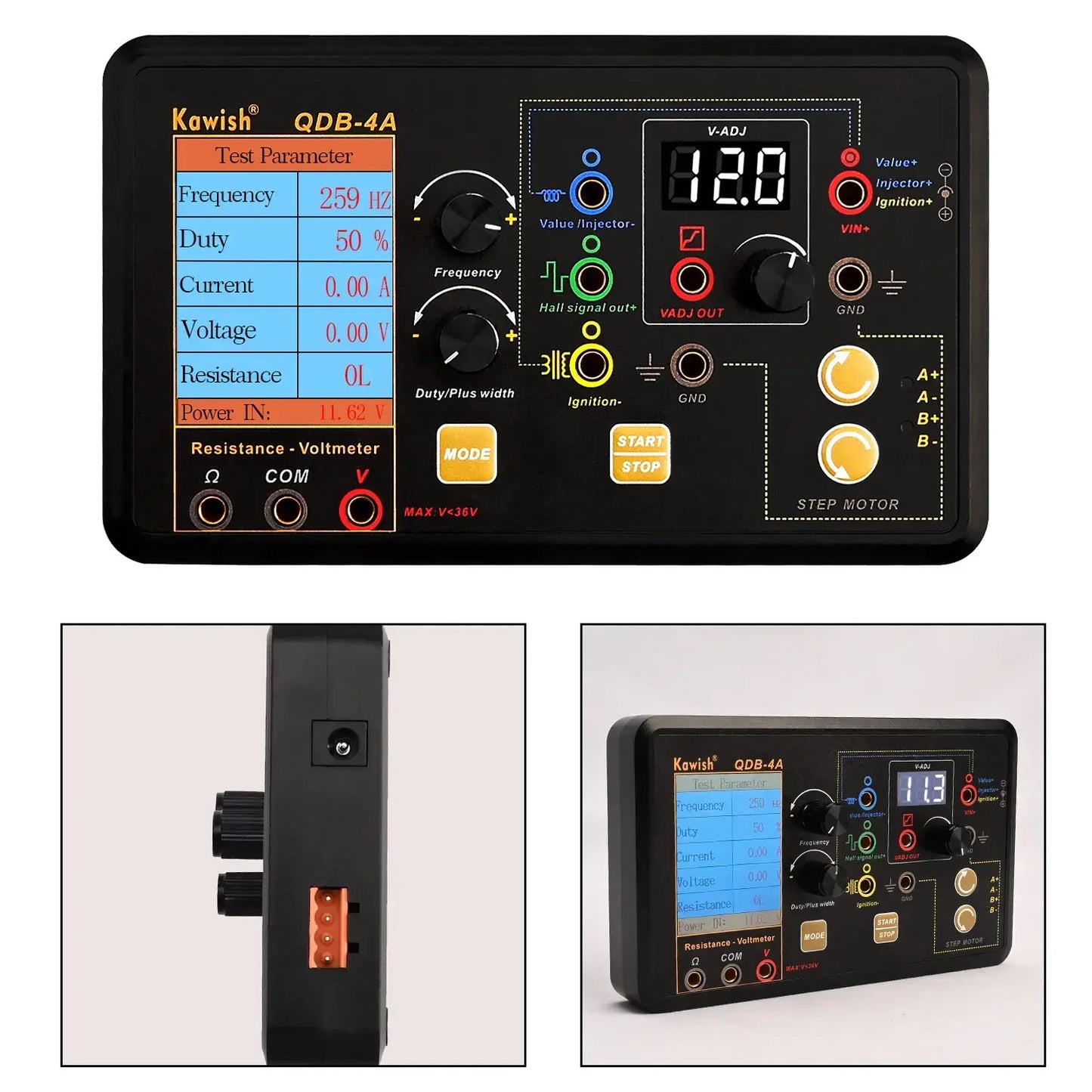 Ignition Coil Tester QDB-4A Drive Automobile Ignition Coil Tester Injector Solenoid Valves Idling Stepper Motor Instrument