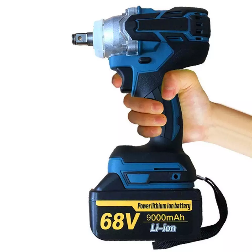 Electric Wrench Rechargeable Lithium Battery Wrench Brushless Torque Cordless Impact Wrench
