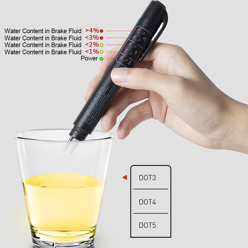 Auto Brake Diagnostic Testing Tool Car Vehicle Brake Fluid Moisture Tester Liquid Detection Pen